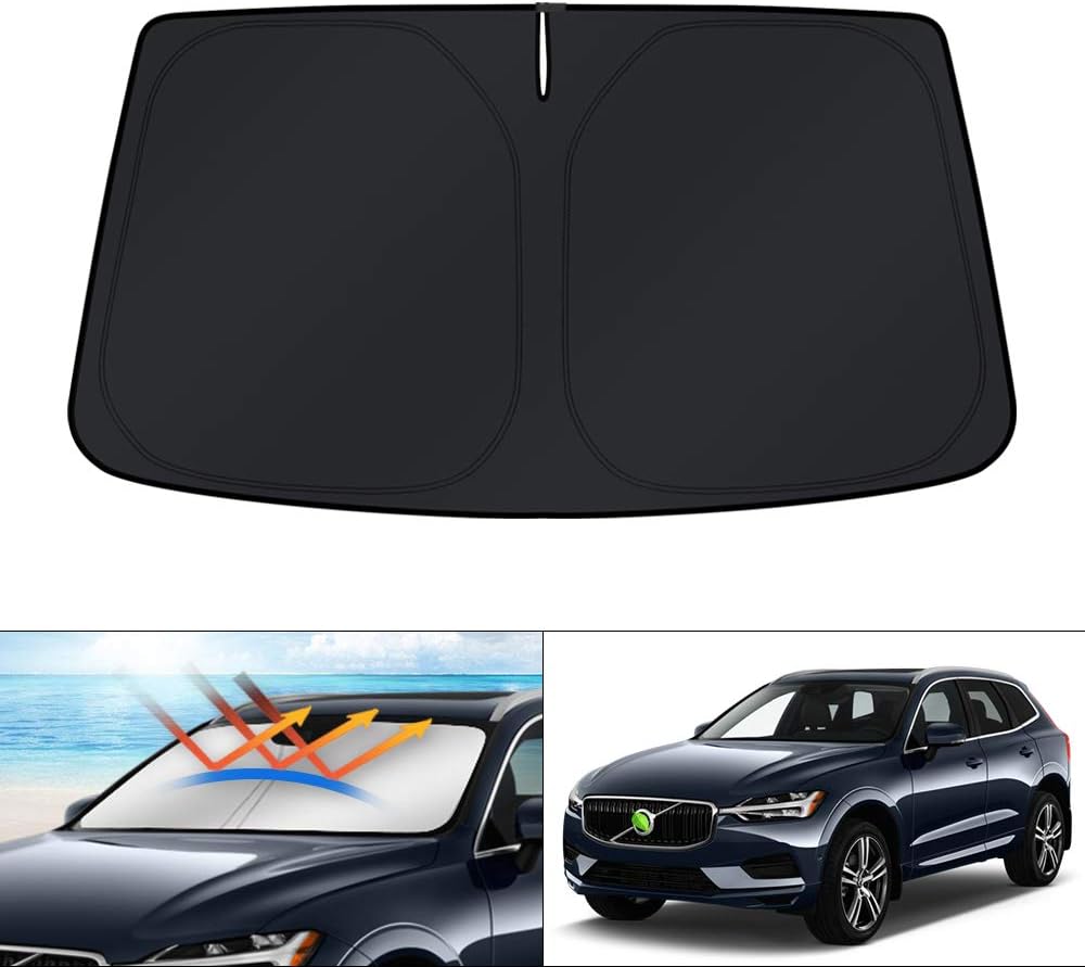 KUST Windshield Sun Shade for Toyota RAV4 2019-2022 2023 2024 2025 2026 Window Accessories Shade Sun Visor Cover Foldable Block UV Rays - Colors E