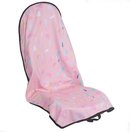 Car Seat Cover Protector Front Seats,for Gym Workout,Running,Swimming,Beach and Hiking,Waterproof Sweat Towel Bucket Seat Covers for Cars SUV Trucks (Black, 1Pcs)
