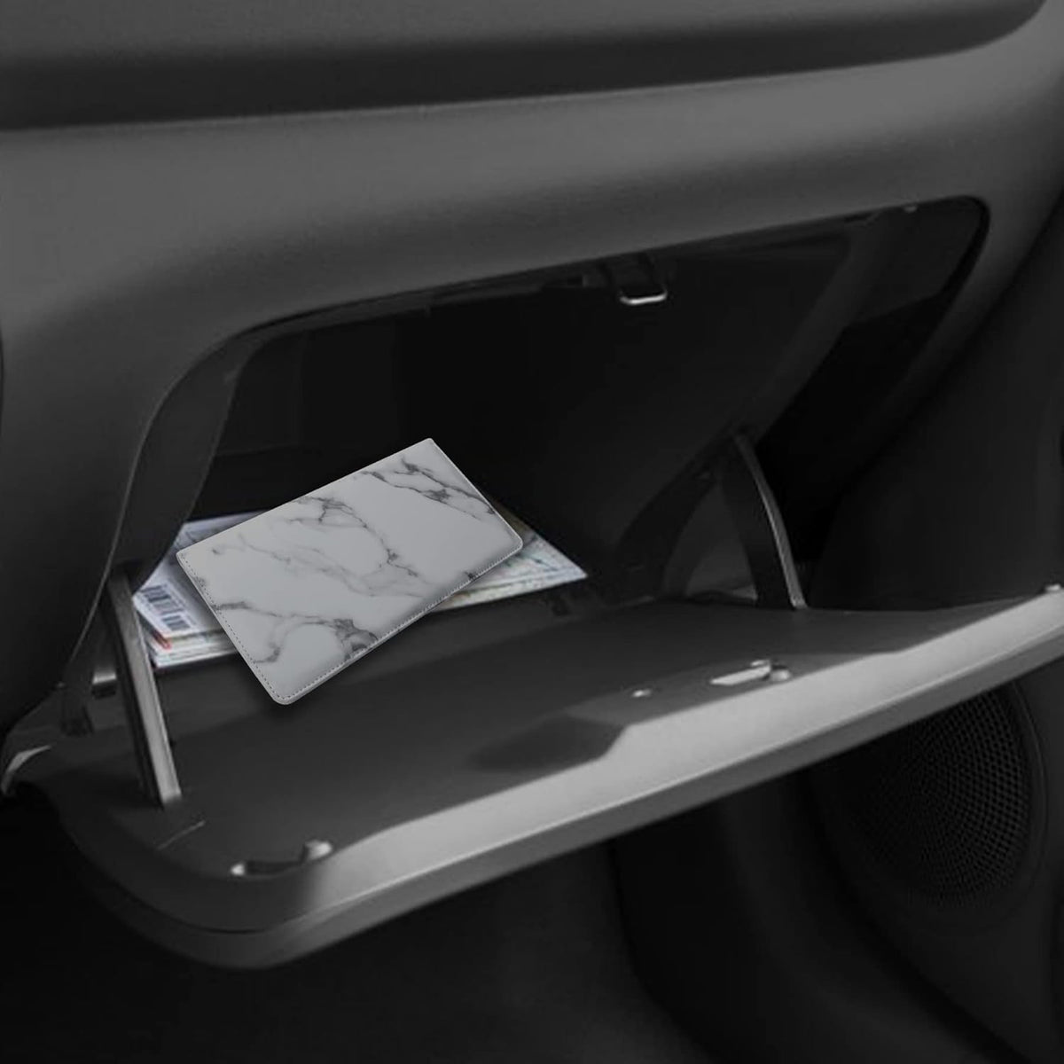 Car Registration and Insurance Holder Registration and Insurance Card Holder Car Essentials for Women Car Insurance and Registration Card Holder Men Pink Car Essentials (Bling Pink)