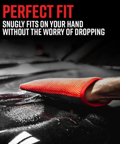 Adam's Clay Mitt Combo - Detail Spray Clay Lubricant for Medium Grade Clay for Car Detailing - Glove Quickly Removes Debris from Your Paint, Glass, Wheels, & More
