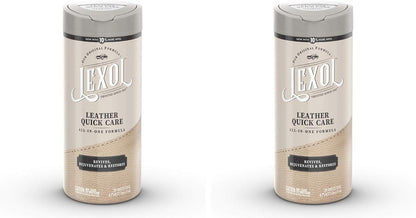 Lexol All Leather Quick Care All-in-One Formula, Best Leather Cleaner and Conditioner, for Use on Apparel, Furniture, Auto Interiors, Shoes, Bags, 30-Count Sheet Wipes,E301500100 , white