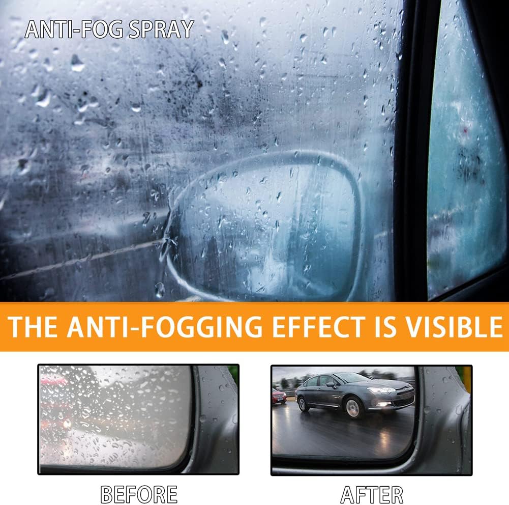 SEADEAR Anti Fog Spray 60ml/30ml Spectacle Lens Anti-Fog Spray Car Windshield Window Rainy Weather Defogging Spray Cleaning Spray for Mirrors Glass