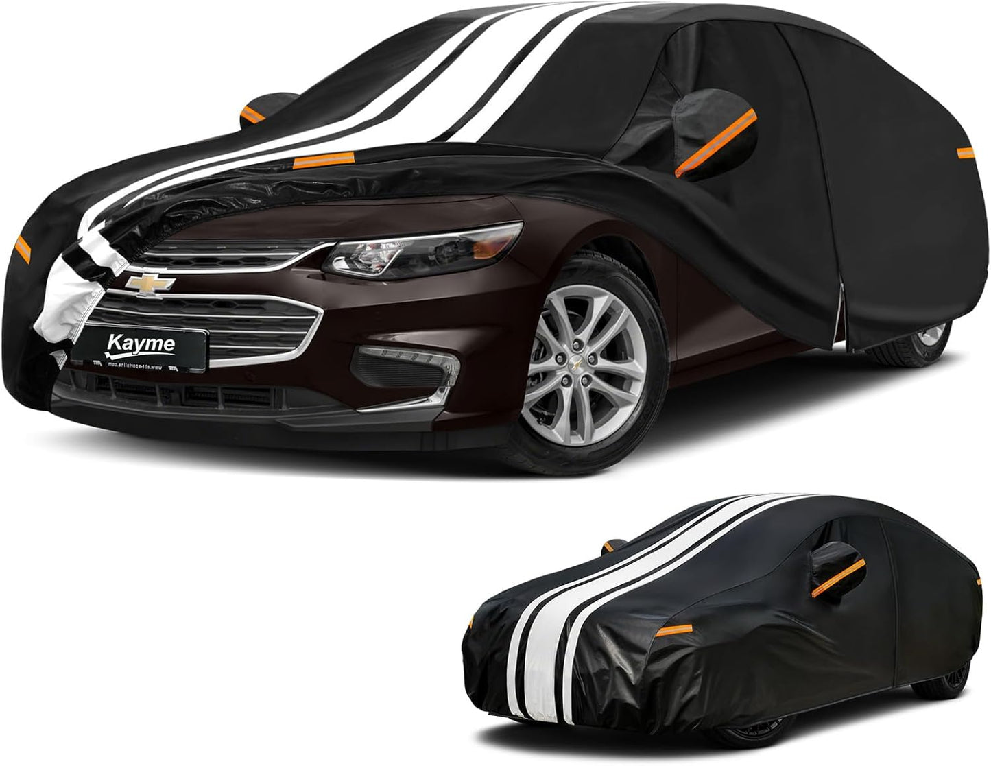 Kayme Heavy Duty Car Cover Custom Fit for BMW 3 Series 320i 325i 328i 330i 335i (1982-2026), Outdoor Full Exterior Cover with Tape and Towel, Rain Snow Sun UV Protection. - Colors A