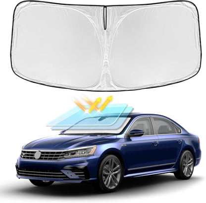 for Toyota Tacoma 2016-2023 2024 2025 2026 Sun Shade Sunshade Windshield Cover - 4 Layers Front Window Shade Custom Fit Tacoma 2Dr 4Dr Pickup Sun Visor 240T Shade Blocks UV Rays Car Accessories - Colors C