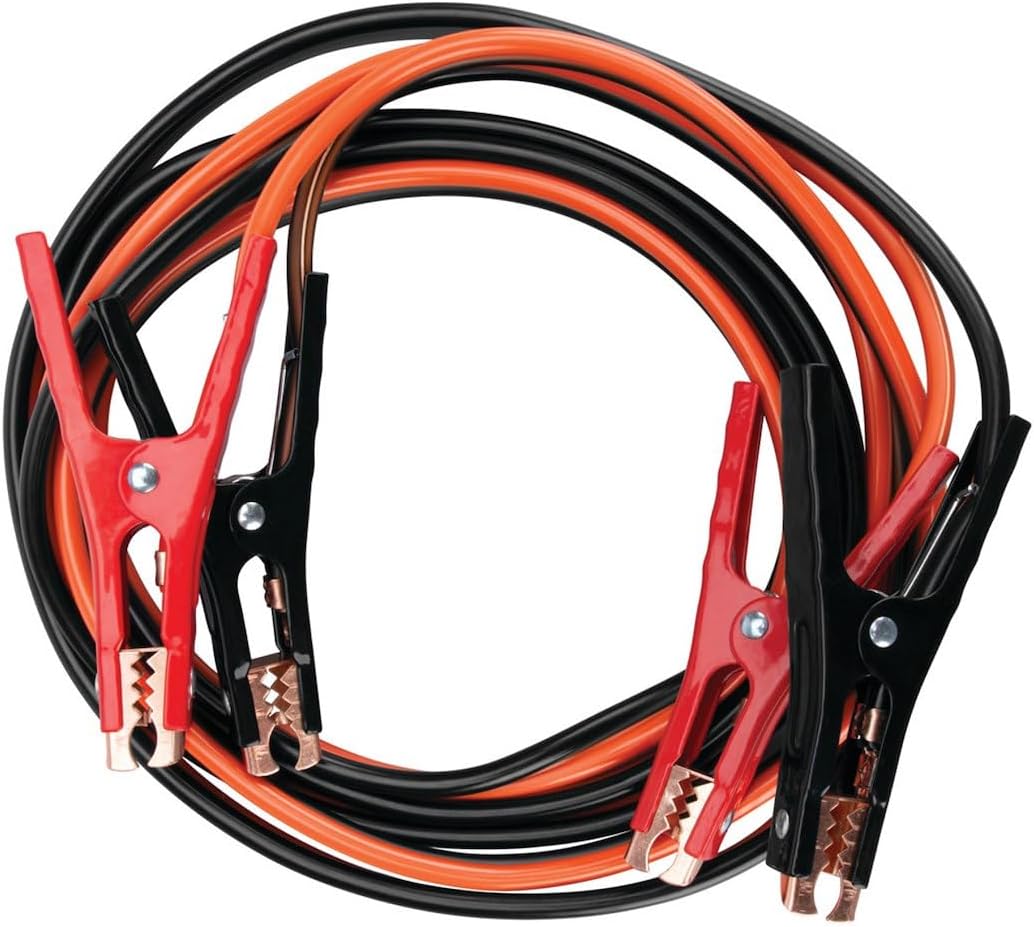 Performance Tool W1675 10ft 4GA Lighted Jumper Cables - Tangle-Free, Heavy Duty Clamps, Suitable for Trucks, SUVs, and Other Large Vehicles