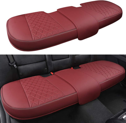 Black Panther Luxury Faux Leather Car Seat Cover Front Bottom Seat Cushion Cover, Anti-Slip and Wrap Around The Bottom, Fits 95% of Vehicles - 1 Piece,Black