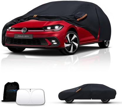 Car Cover Waterproof All-Weather,Outdoor Full Exterior Automobiles Sedan/Coupe (Length 186-193 inch) with Windshield Sun Shade Universal Fit Toyota Camry, Tesla Model 3, Accord etc