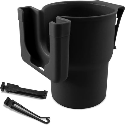 Car Cup Holder Expander, Cup Holder for Car, 2-in-1 Mobile Phone Drink Adapter, Auto Interior Accessories Multifunction Auto Seat Back and Armrest Box Storage Device for Most Vehicles (Black)