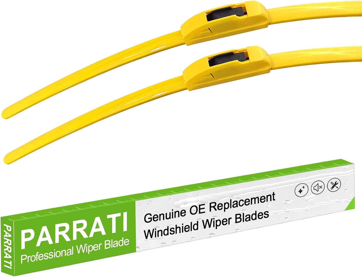 OEM QUALITY 24" +19" PARRATI Premium All-Season Windshield Wiper Blades (Set of 2) - Colors A