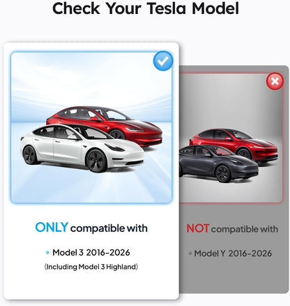 Wigoo Tesla New Model Y Accessories Windshield Sunshade [OEM Design, 100% Sun Blockage] Foldable Heat Insulation Sunshade with Storage Bag, for Model Y 2020~2026 (Juniper), Silver Coating - Colors A