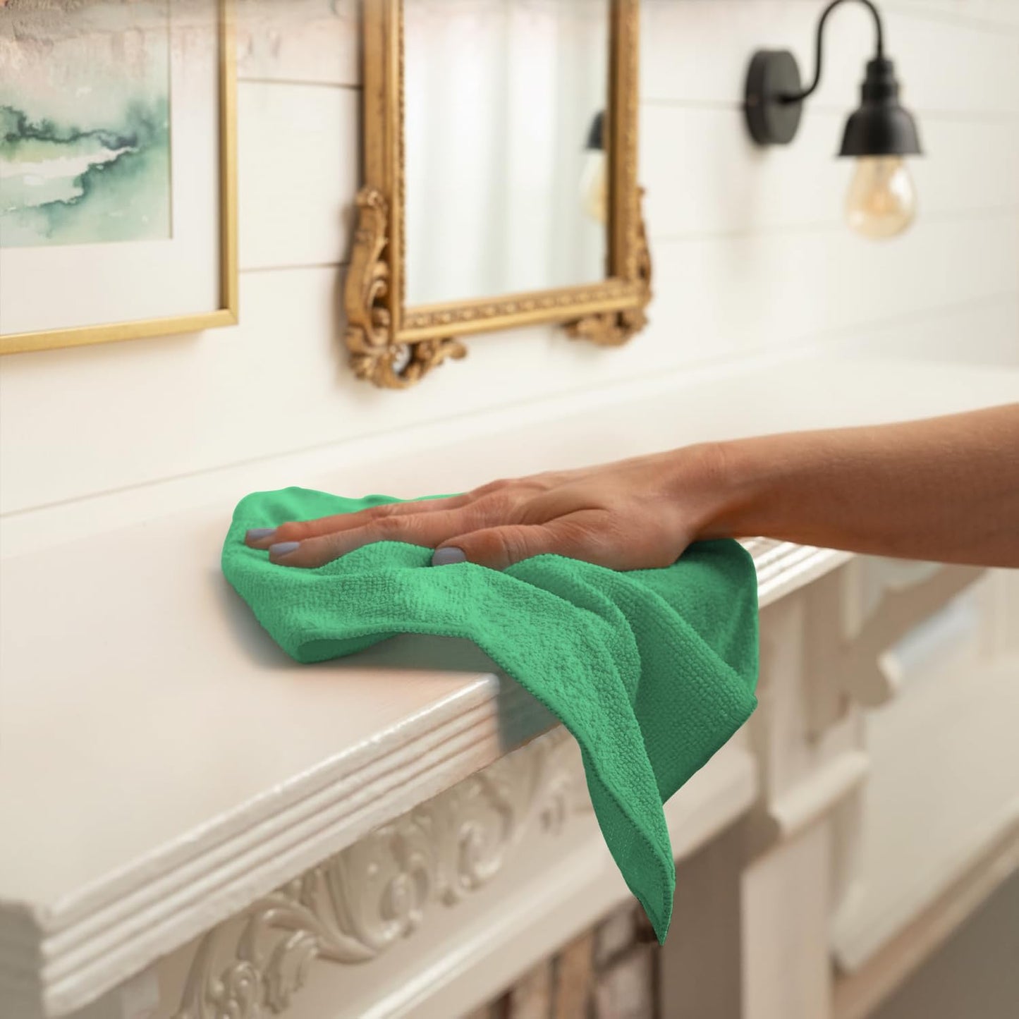Avalon Towels Microfiber Cleaning Cloths (Value Pack of 36) - Size 16 x 16 Inches, Highly Absorbent Cleaning Rags, Lint Free, Reusable and Washable, Microfiber Towels for Cars