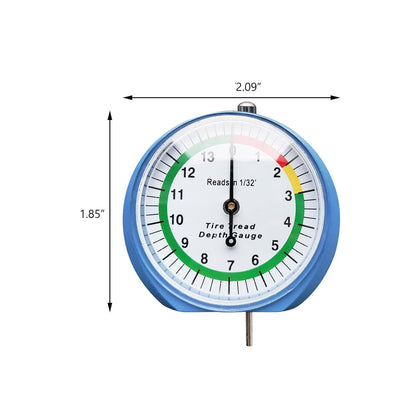Tire Tread Depth Gauge, Reads in 1/32 inch increments, for Motorcycle, car,Truck and Bus