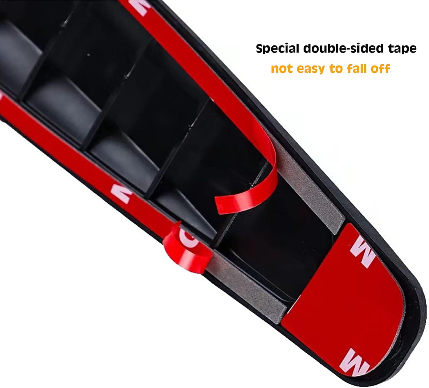 4 Pack Car Bumper Guard, Universal Rubber Protector for SUV - Front/Rear Anti Collision & Scratch Guard Strip (Black)