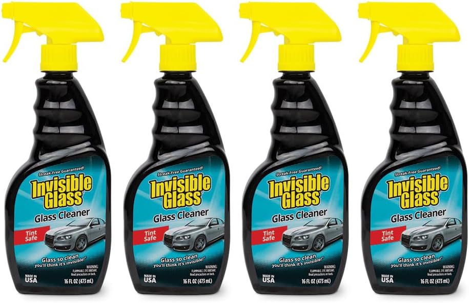 Invisible Glass 92163 Premium Glass Cleaner Spray for Car Windshields and Windows – Automotive and Home Window Cleaner – Streak-Free, Ammonia-Free, Tint-Safe – 16 fl oz