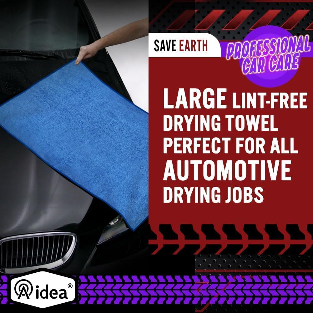 AIDEA Microfiber Cleaning Cloth 24 Pack, Microfiber Towels for Cars, Soft & Absorbent Cleaning Rags, Premium Lint Free Shop Towels for House, Kitchen, Car, 12inx16in