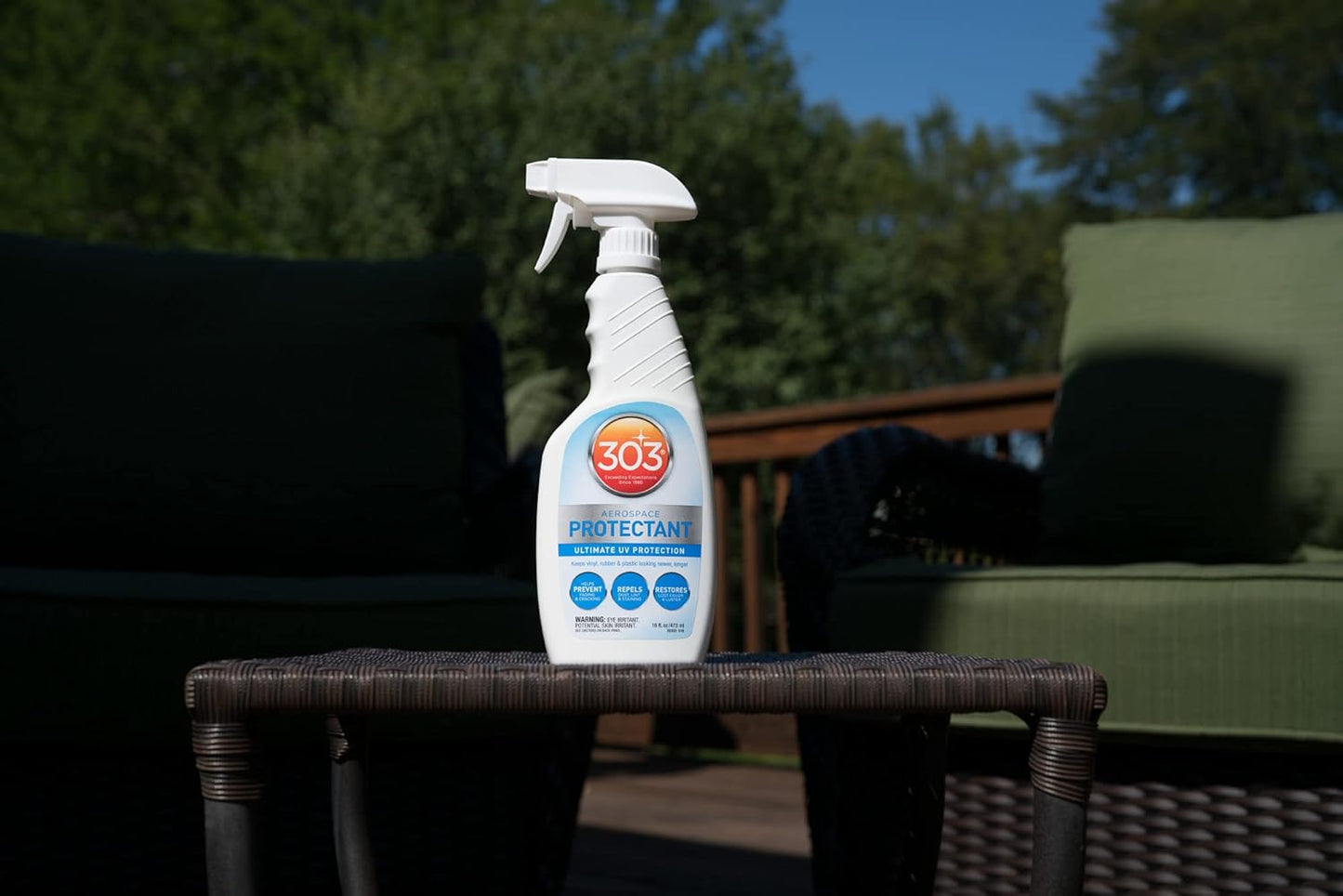 303 Products Aerospace Protectant Spray, UV Protection for Outdoor Surfaces – Protects Vinyl, Plastic & Rubber, Repels Dust & Dirt, Matte Finish, 10 oz