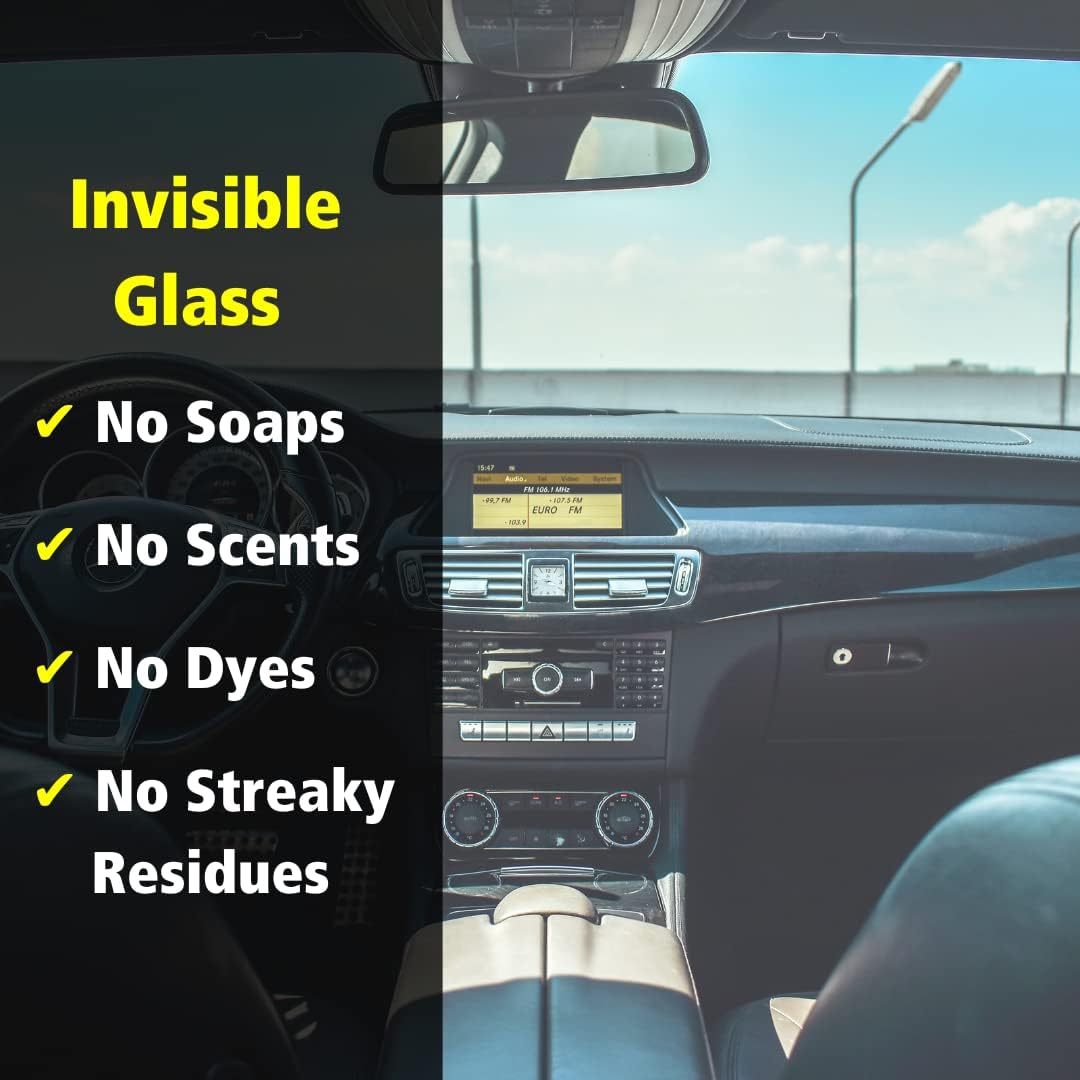Invisible Glass 92163 Premium Glass Cleaner Spray for Car Windshields and Windows – Automotive and Home Window Cleaner – Streak-Free, Ammonia-Free, Tint-Safe – 16 fl oz