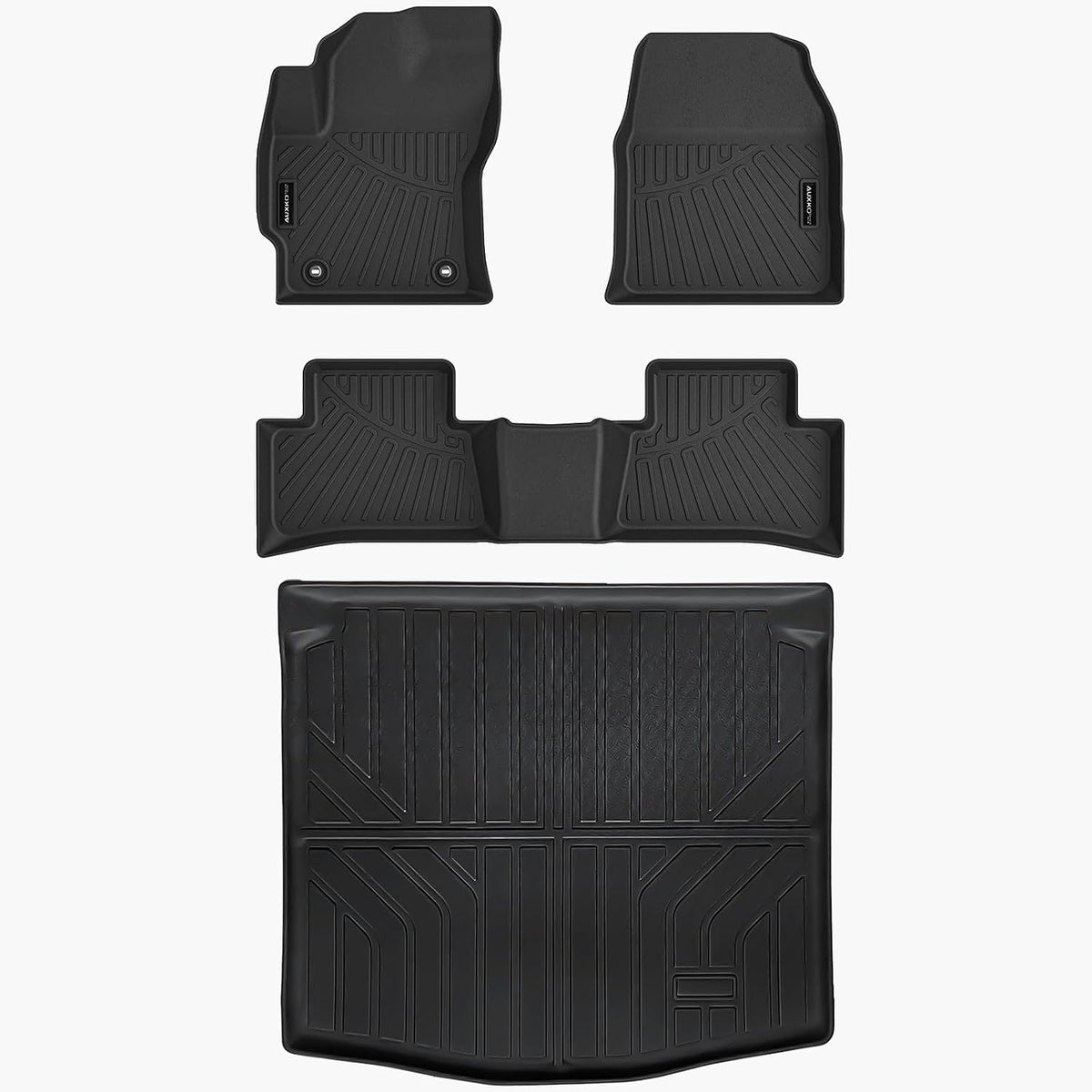 All Weather Floor Mat Fit for Toyota Corolla(Include Hybrid Exclude Hatchback) 2026 2025-2020 TPE Rubber Liners Corolla Accessories All Season Guard Odorless Anti-Slip Liner Black