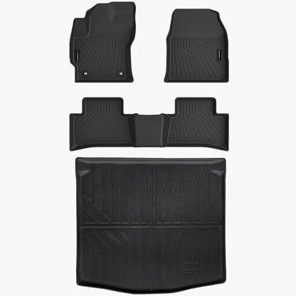 All Weather Floor Mat Fit for Toyota Corolla(Include Hybrid Exclude Hatchback) 2026 2025-2020 TPE Rubber Liners Corolla Accessories All Season Guard Odorless Anti-Slip Liner Black