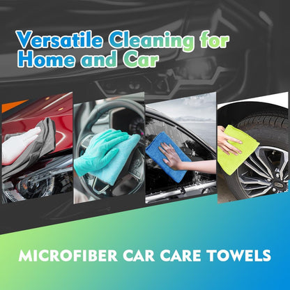 HOMEXCEL Microfiber Cleaning Cloth 12 Pack, 12.5 x 12.5 inch Microfiber Towels for Cars, Ultra Absorbent Washing Cloth, Lint Free Streak Free Cleaning Rags for Car, Kitchen, and Window (Grey)