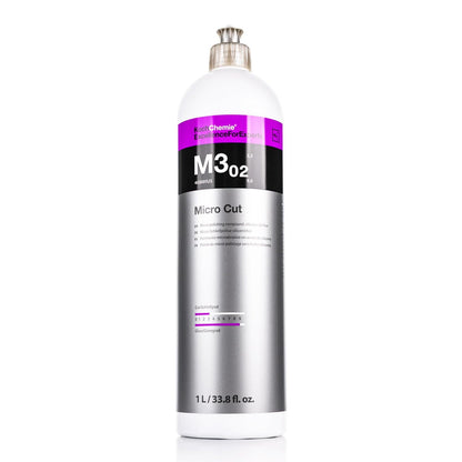 Koch-Chemie - Micro Cut Polishing Compound - Silicone Oil-Free; Permanent Removal of Holograms, Fine Scratches, and Sanding Marks to P3000 Grain Size; High Gloss Finish (250 milliliters)
