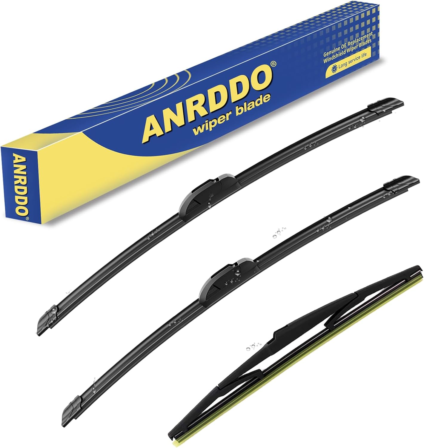 3 Wipers Factory Replacement For Subaru Outback 2020-2022 2023 2024 Original Equipment Replacement Windshield Wiper Blades Set 26"+18"+16" (Set of 3) Top Lock - Colors A