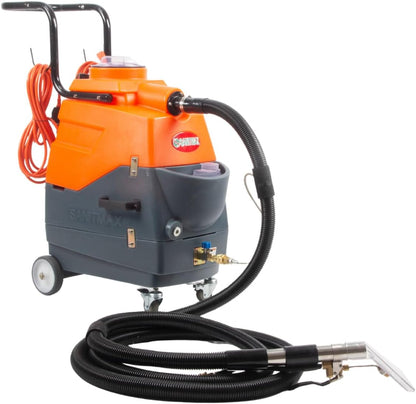 Commercial Heated Carpet & Upholstery Extractor Machine, 160 PSI Hot Water Cleaner, 1.34 HP Vacuum, 149°F Heater, 4.8-Gal and 5.3-Gal Dual Tanks for Auto Detailing, Furniture & Carpet