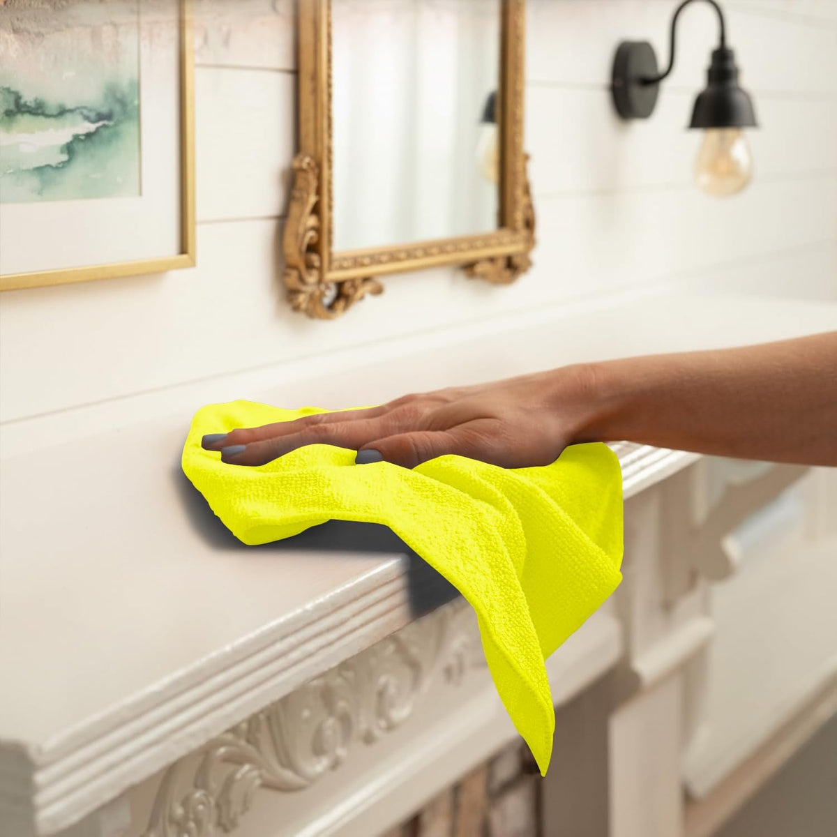 Avalon Towels Microfiber Cleaning Cloths (Value Pack of 36) - Size 16 x 16 Inches, Highly Absorbent Cleaning Rags, Lint Free, Reusable and Washable, Microfiber Towels for Cars