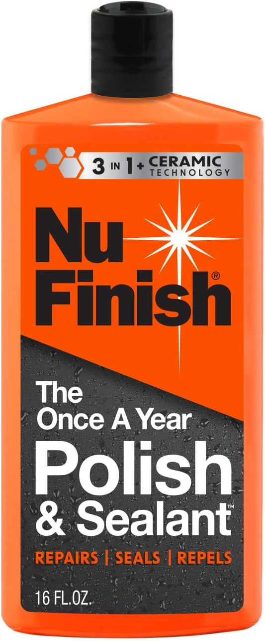 Nu Finish Car Scratch Remover, Scratch Removal for Cars Eliminates Paint Scrapes, Scuffs, Haze and Swirls on Cars, Boats and Motorcycles , 6.5 Oz, White