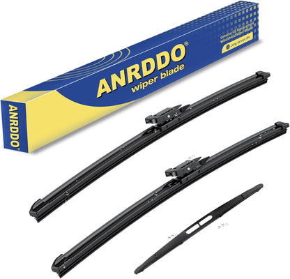 3 Wipers Factory Replacement For Subaru Outback 2020-2022 2023 2024 Original Equipment Replacement Windshield Wiper Blades Set 26"+18"+16" (Set of 3) Top Lock - Colors B