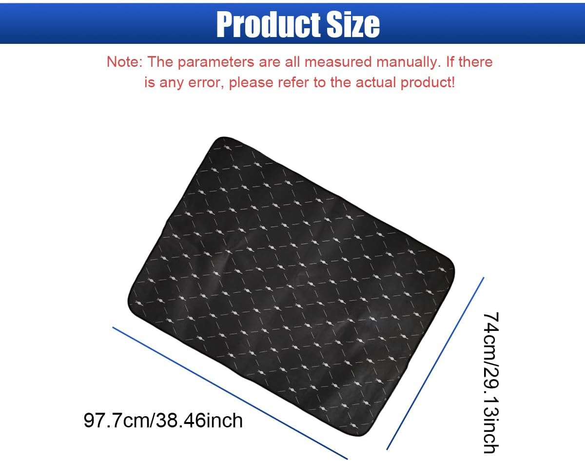 Car Trunk Cargo Liner, 38"×29" Scratch-Resistant Car Floor Mat, Washable Auto Trunk Protective Mat, Fashionable Vehicle Interior Decoration Accessories for SUVs, Trucks (Style1)