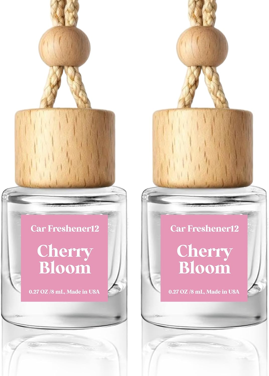 HoogaLife Car Air Freshener Diffuser 2 Pack Hanging Air Freshener Diffuser - Vanilla Cream Fragrance Oil Air D iffuser for Car, 45+ days Long Lasting Fragrance Made in USA C ar Air Fresheners (V54)
