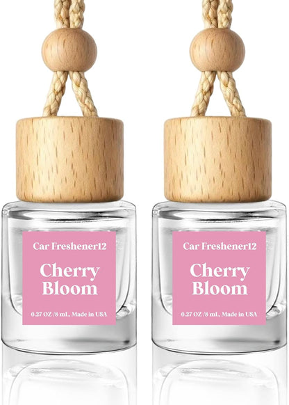 HoogaLife Car Air Freshener Diffuser 2 Pack Hanging Air Freshener Diffuser - Vanilla Cream Fragrance Oil Air D iffuser for Car, 45+ days Long Lasting Fragrance Made in USA C ar Air Fresheners (V54)