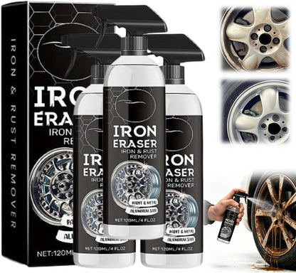 Iron Eraser,Iron Eraser Iron and Rust Remover,IronEraser Rust Remover Spray for Car Wheels and Paint,Fast Acting Rust and Brake Dust Remover for Professional Automotive Surface Cleaning