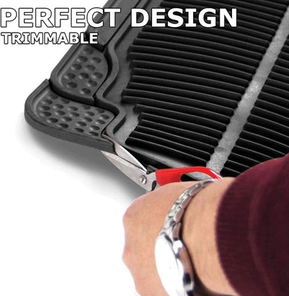 VaygWay Heavy Duty Cargo Liner Trunk Floor Mat – All Weather Trunk Protection Floor Mat - Black Rubber Trimmable Durable Cargo Auto Mat – Universal Fit Car SUV Truck Auto