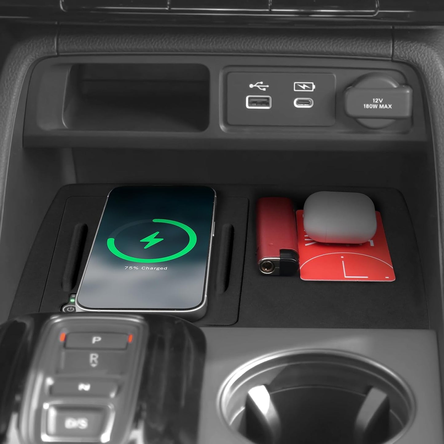 Glove Box Dividers Organizer Compatible with Toyota 2016-2020 2021 2022 2023 Tacoma Accessories Black ABS Material Center Console Organizer