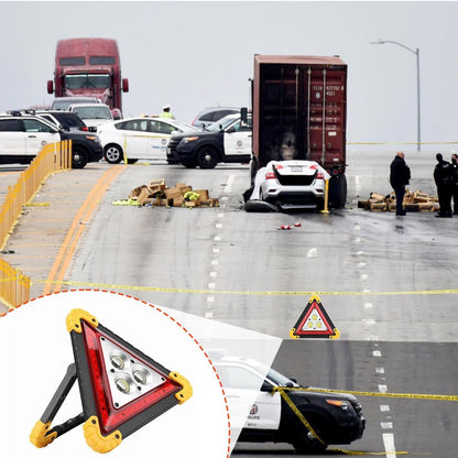 Waterproof Warning Triangle Light, Portable LED Road Flare | Rechargeable warning triangle light for vehicle breakdowns, accidents and emergency work