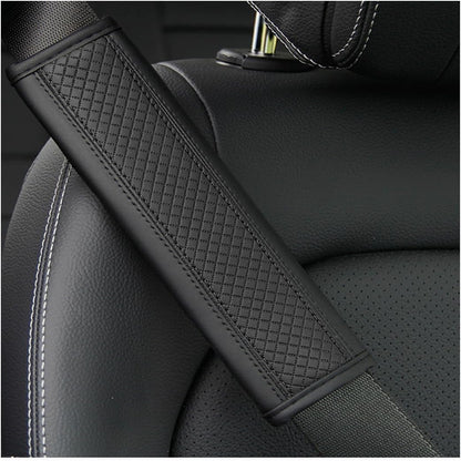 Osilly 2PCS Car Seat Belt Cover, Carbon Fiber Seatbelt Shoulder Protection, Soft Car Seat Belt Strap Cushion Protect Your Neck and Shoulder, Car Accessories Seat Belt Pad for Car Truck (Red)