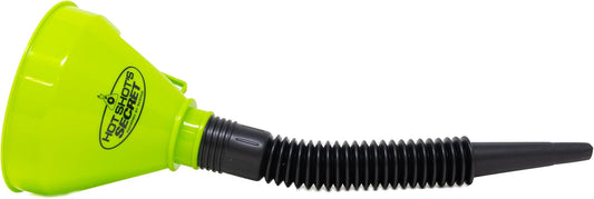 Hot Shot’s Secret 4-Piece Funnel Set – Flexible Oil Funnels for Automotive Fluids