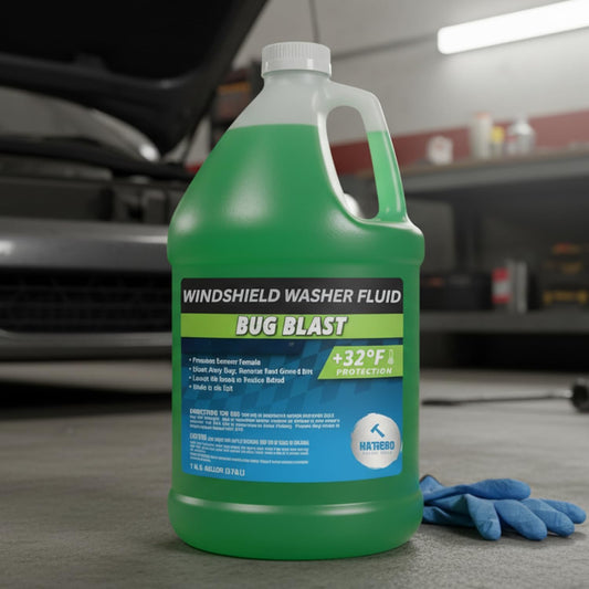 (6 Gallons) Bug Blast Windshield Washer Fluid - Premium Summer Formula, +32°F Protection | Removes Bugs and Road Grime - 6 Jugs of 1 Gallon