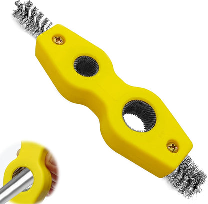 4 in 1 Car Battery Terminal Cleaning Brush, Anti-Rust Auto Battery Cleaner Brush Tool, Universal for Automotive and Marine for Plumbing Installation Soldering Brazing, Car Accessories (Blue)