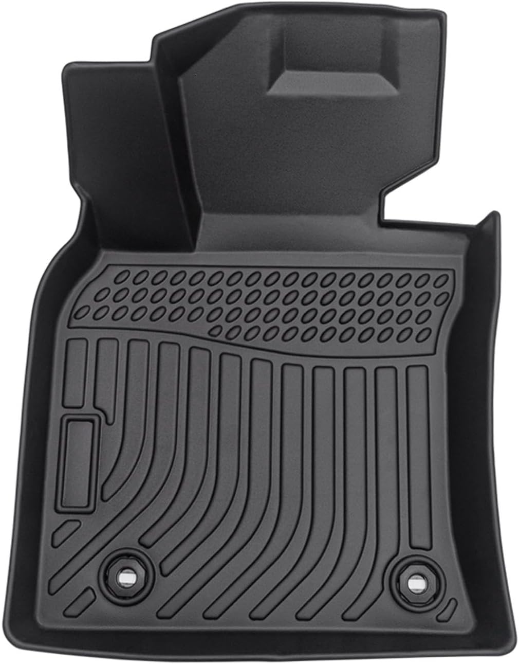 All Weather Rubber Car Floor Mats Compatible with 2013-2017 Honda Accord, Custom Fit Car Mat Full Set with Raised Edge, Odorless, Easy to Install in 5 min, Non-Slip Surface, No Need Trimming