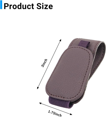 Yuoyar 2 Packs Magnetic Sunglass Holder for Car Visor (Grey) | Magnetic Interior Car Accessories