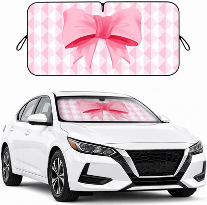 Car Windshield Sun Shade, Funny Cartoon Eyes Sun Visor for Car Windshield Universal Fits Sedan Compact Car Hatchback SUV, UV Heat Protection - 59 x 27.5