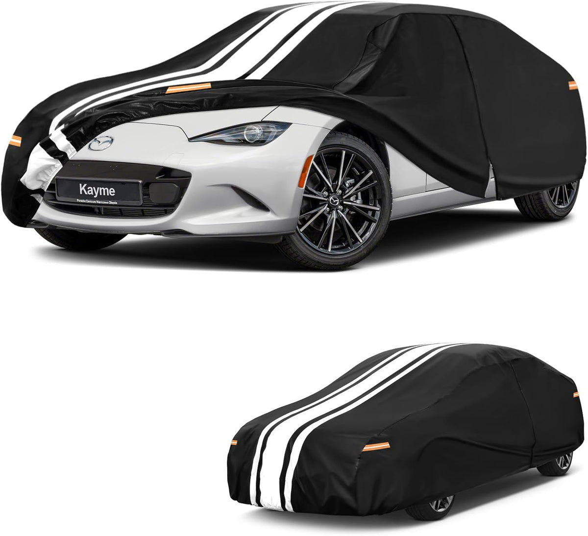 Kayme Heavy Duty Car Cover Custom Fit for BMW 3 Series 320i 325i 328i 330i 335i (1982-2026), Outdoor Full Exterior Cover with Tape and Towel, Rain Snow Sun UV Protection. - Colors B