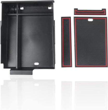 SKTU 2-Pack 2023 2024 2025 2026 Lexu s RX350 Center Console Organizer for 2023-2026 Lexu s RX350/RX450h/RX500h Console Tray 2023 2024 2025 2026 RX350 Accessories with Sunglasses Holder [Double Layers]
