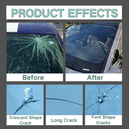 Windshield Crack Repair Kit, 2025 New Premium Windshield Repair Kit, Quick Glass Repair Liquid, for Windshields, Windows, Mirrors and All Glass Crack Types（2pcs）