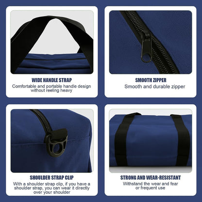 Small Tool Bag,Close Top Wide Mouth Tool Organizer Bag,Large Capacity Tool Bags for Men,Canvas Tool Storage Bag for Storage Handbag for Screwdrivers,Wrench,Pliers Hand Tools (black, 12 Inch)