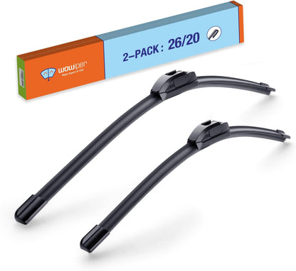 Wiper Blades 26" + 16" Automotive Replacement Windshield Wiper Blades for My Car Premium All-Seasons OE Quality Wipers for Front Windshield(Set of 2)