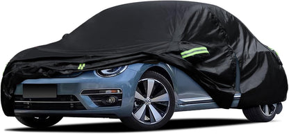 Car Cover Custom Fit for Toyota Corolla 2000-2025, Honda Civic 1991-2025, Waterproof All Weather Full Exterior Cover Rain Sun Protector Car Cover with Door Zipper
